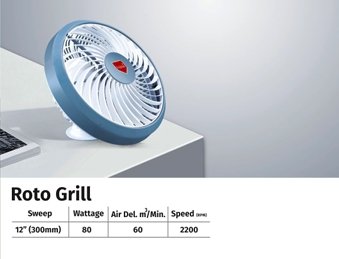 prabhat roto grilll fan